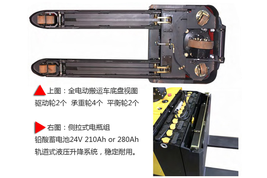 電動搬運(yùn)車底盤及電瓶