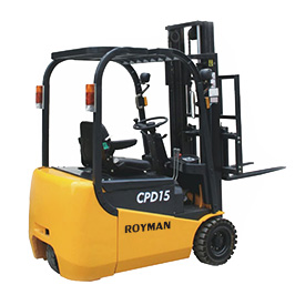 CPD15三支點(diǎn)平衡重電動(dòng)叉車 1.5噸電瓶叉車